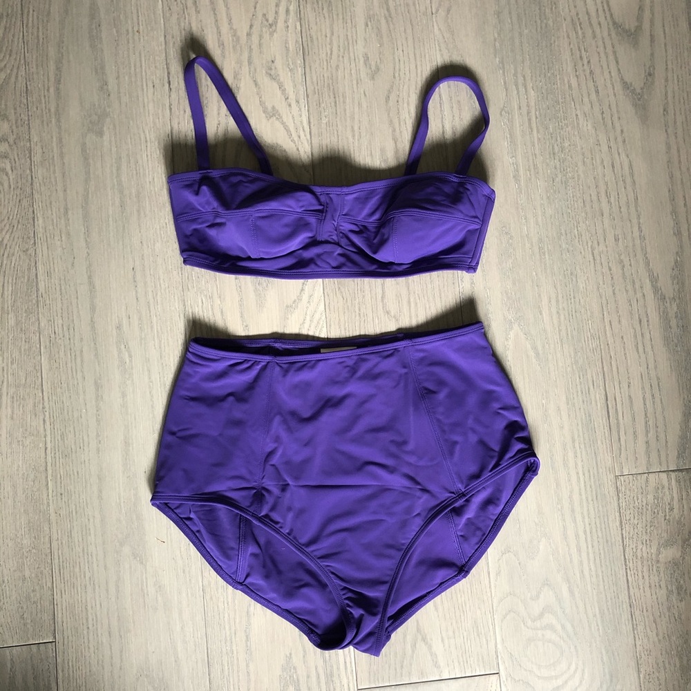 Eva Mendes x New York & Co Vintage Purple Swimsuit